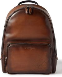Berluti - Scritto Leather Backpack - Lyst