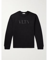 Valentino Garavani - Logo-print Cotton-jersey Sweatshirt - Lyst