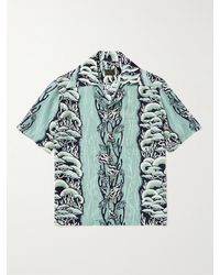 Kapital - Camp-collar Printed Cupro And Silk-blend Shirt - Lyst