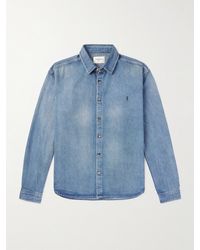Saint Laurent - Cassandre Denim Shirt - Lyst