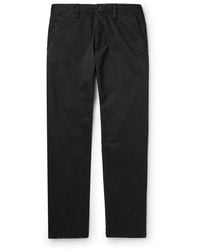 NN07 - Alex 1010 Straight-leg Stretch Organic Cotton-twill Trousers - Lyst