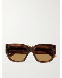 Gucci - Square-frame Tortoiseshell Acetate Sunglasses - Lyst