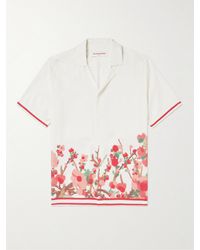 Orlebar Brown - Maitan Camp-collar Floral-print Voile Shirt - Lyst
