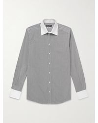 Dolce & Gabbana - Martini Slim-Fit Striped Cotton-Poplin Shirt - Lyst