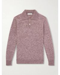 Brunello Cucinelli - Alpaca-Blend Polo Sweater - Lyst