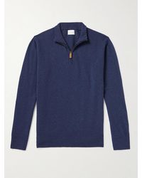 Kingsman - Wade Merino Wool And Cashmere-blend Half-zip Sweater - Lyst