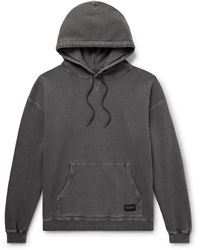 Neighborhood - Pigment-Dyed Logo-Appliquéd Cotton-Jersey Hoodie - Lyst