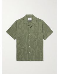 Portuguese Flannel - Convertible-Collar Paisley-Jacquard Cotton Shirt - Lyst