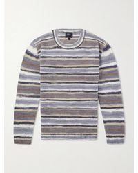 A.P.C. - Hector Striped Knitted Sweater - Lyst