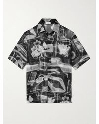 Off-White c/o Virgil Abloh - X Ray Printed Silk-chiffon Shirt - Lyst