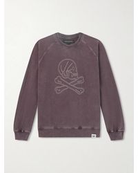 Neighborhood - Sweatshirt aus Baumwoll-Jersey in Pigmentfärbung mit Stickerei - Lyst