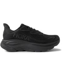 Hoka One One - Clifton 10 Rubber-Trimmed Jacquard Running Sneakers - Lyst