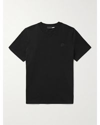 Moncler - Logo-appliquéd Printed Cotton-jersey T-shirt - Lyst