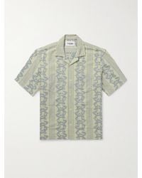 Corridor NYC - Jakarta Camp-collar Cotton-jacquard Shirt - Lyst