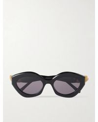Loewe - Coil Round-Frame Acetate Sunglasses - Lyst