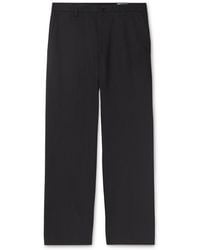 NN07 - Paw 1089 Straight-Leg Cotton-Blend Twill Trousers - Lyst