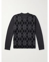 Givenchy - Argyle Wool-Blend Sweater - Lyst