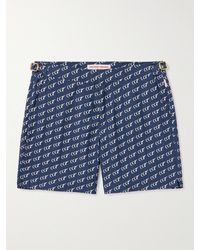 Orlebar Brown - 007 Bulldog Mid-length Printed Swim Shorts - Lyst