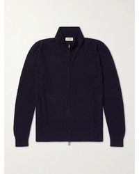 Piacenza 1733 - Knitted Silk And Linen-Blend Zip-Up Cardigan - Lyst