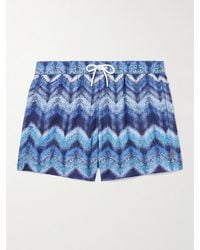 Missoni - Shorts Da Mare Medi A Gamba Dritta A Righe - Lyst