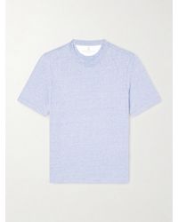 Brunello Cucinelli - Slub Linen And Cotton-blend Jersey T-shirt - Lyst
