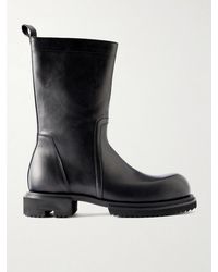 Rick Owens - Creeper Gabe Washed Leather Boots - Lyst