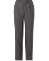 Canali - Straight-leg Pleated Wool Suit Trousers - Lyst