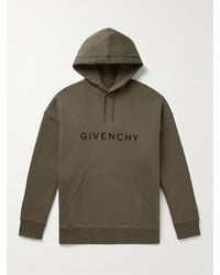 Givenchy - Felpa in jersey di cotone con cappuccio e logo Archetype - Lyst