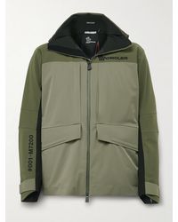 Moncler - Vallatscha Colour-Block Logo-Appliquéd Padded Hooded Down Ski Jacket - Lyst