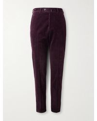 De Petrillo - Slim-fit Stretch-cotton Corduroy Suit Trousers - Lyst