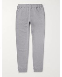 Sunspel - Tapered Brushed Loopback Cotton-jersey Sweatpants - Lyst