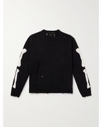 Kapital - 5g Distressed Intarsia Cotton-blend Sweater - Lyst
