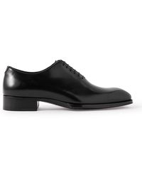 Tom Ford - Elkan Whole-cut Glossed-leather Oxford Shoes - Lyst