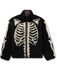 Kapital - Bone Boa Reversible Printed Fleece And Nylon Jacket - Lyst