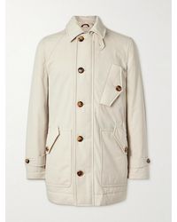 Brunello Cucinelli - Padded Cotton-Blend Gabardine Jacket - Lyst