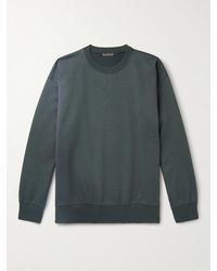 AURALEE Dégradé Cotton-jersey Sweatshirt - Grey