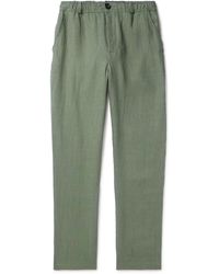 Oliver Spencer - Tapered Linen Drawstring Trousers - Lyst