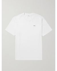 NN07 - T-shirt in jersey di cotone Pima con logo ricamato Adam - Lyst