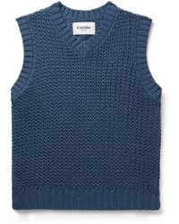Corridor NYC - Open-knit Cotton Sweater Vest - Lyst