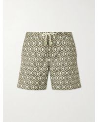 Orlebar Brown - Bulldog Passetto Straight-Leg Mid-Length Printed Swim Shorts - Lyst
