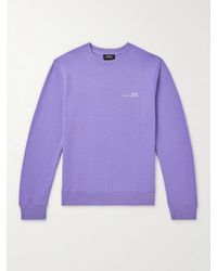 A.P.C. - Sweatshirt aus Baumwoll-Jersey mit Logoprint - Lyst