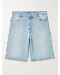 Givenchy - Wide-leg Carpenter Denim Shorts - Lyst