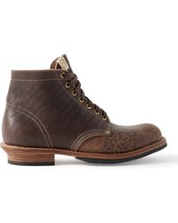 Visvim - Brigadier Folk Distressed Leather Boots - Lyst