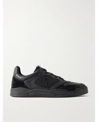 Christian Louboutin - Basketball 1 Retro Suede And Mesh-Trimmed Leather Sneakers - Lyst