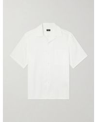 ZEGNA - Convertible-collar Linen Shirt - Lyst