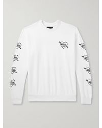 Local Authority - Amour Printed Flocked Cotton-Jersey Sweatshirt - Lyst