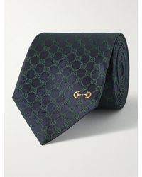 Gucci - 7Cm Logo-Embroidered Silk-Jacquard Tie - Lyst