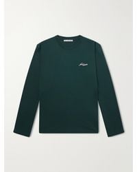 Acne Studios - Logo-Embroidered Cotton-Jersey T-Shirt - Lyst