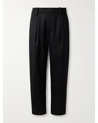 A.P.C. - Renato Straight-leg Virgin Wool And Cotton-blend Twill Suit Trousers - Lyst