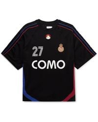 Rhude - Como 1907 Embroidered Printed Cotton-Blend Jersey T-Shirt - Lyst
